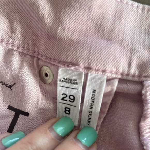 LOFT mauve pink cropped jeans flaw - Picture 7 of 11
